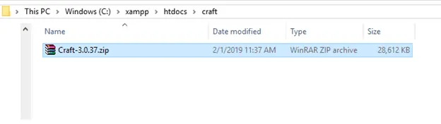 Downlaod-Craft-CMS-inside-XAMPP-folder
